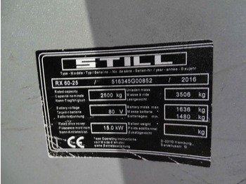 Chariot élévateur électrique Still RX60-25: photos 5 Chariot élévateur électrique Still RX60-25: photos 5