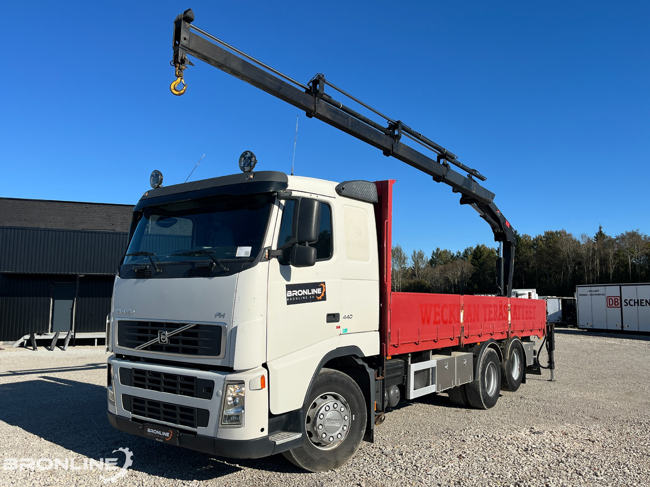 2006 Volvo FH 440 6x2 Flatbed + Crane - Camion plateau, Camion grue: photos 1 2006 Volvo FH 440 6x2 Flatbed + Crane - Camion plateau, Camion grue: photos 1