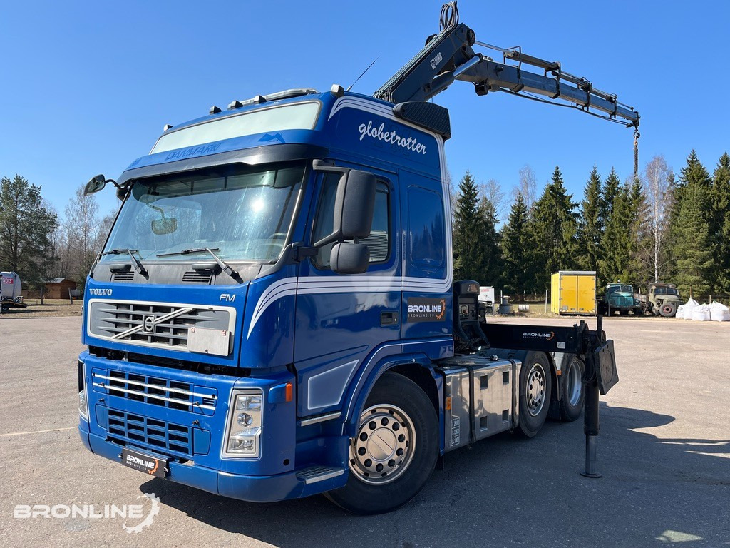 2008 VOLVO FM440 6x2+HIAB Crane+Platform trailer - Tracteur routier, Semi-remorque plateau: photos 1 2008 VOLVO FM440 6x2+HIAB Crane+Platform trailer - Tracteur routier, Semi-remorque plateau: photos 1