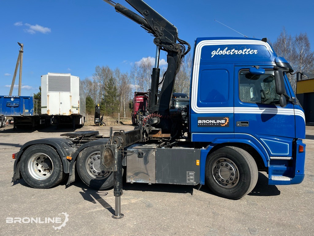 2008 VOLVO FM440 6x2+HIAB Crane+Platform trailer - Tracteur routier, Semi-remorque plateau: photos 4 2008 VOLVO FM440 6x2+HIAB Crane+Platform trailer - Tracteur routier, Semi-remorque plateau: photos 4