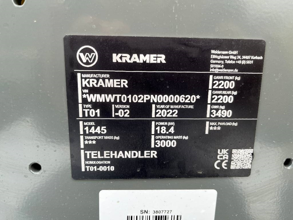 Kramer 1445 - Chargeuse sur pneus télescopique: photos 2 Kramer 1445 - Chargeuse sur pneus télescopique: photos 2