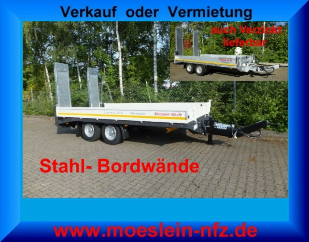 Möslein Neuer Tandemtieflader - Remorque porte-engin surbaissée: photos 2 Möslein Neuer Tandemtieflader - Remorque porte-engin surbaissée: photos 2