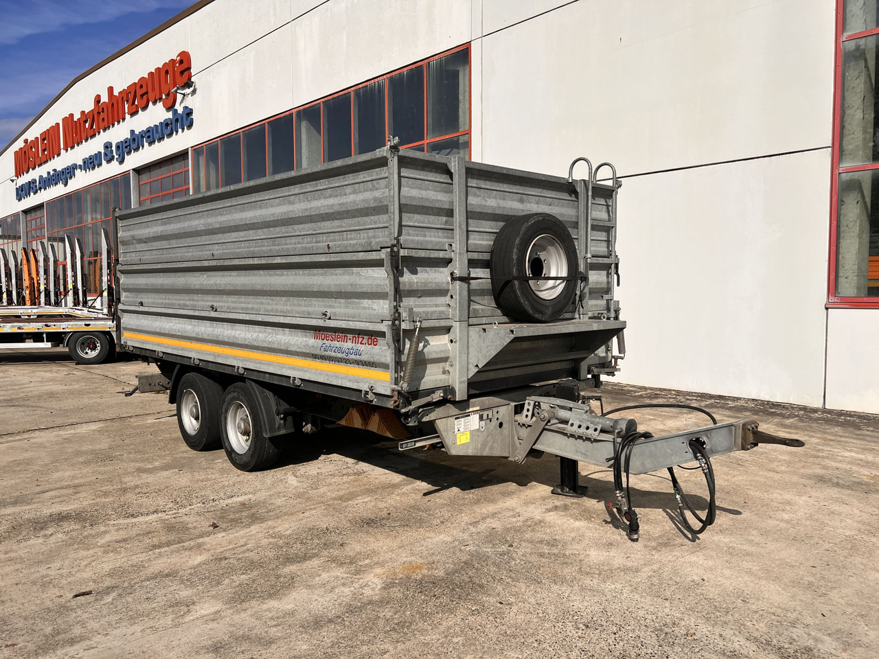 Möslein TDS 13 Schwebheim  13 t Tandemkipper- Tieflader, Aufsatzbordwände - Remorque benne: photos 5 Möslein TDS 13 Schwebheim  13 t Tandemkipper- Tieflader, Aufsatzbordwände - Remorque benne: photos 5