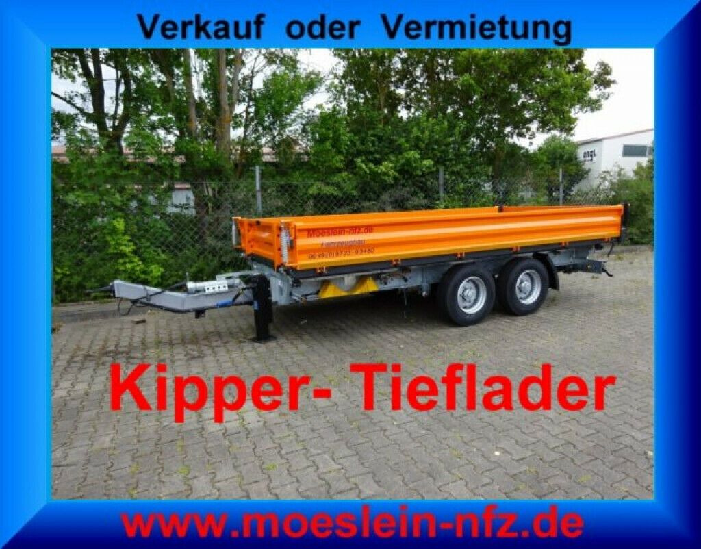 Möslein neuer Tandem 3- Seitenkipper Tieflader-- Neufah - Remorque benne: photos 2 Möslein neuer Tandem 3- Seitenkipper Tieflader-- Neufah - Remorque benne: photos 2