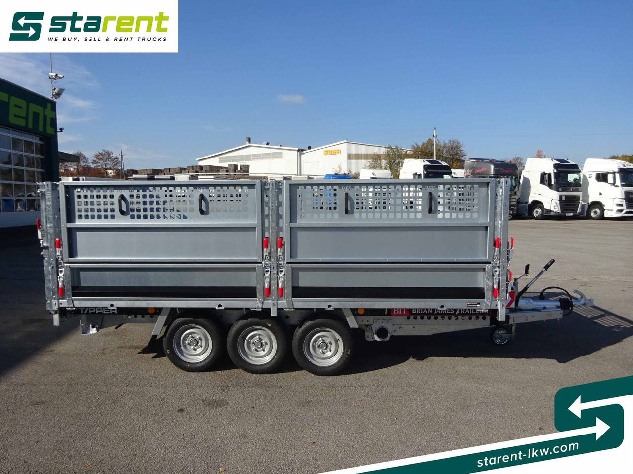 Brian James Trailers Tipper, Elektrisch Kippbar, Rampen - Remorque plateau: photos 4 Brian James Trailers Tipper, Elektrisch Kippbar, Rampen - Remorque plateau: photos 4