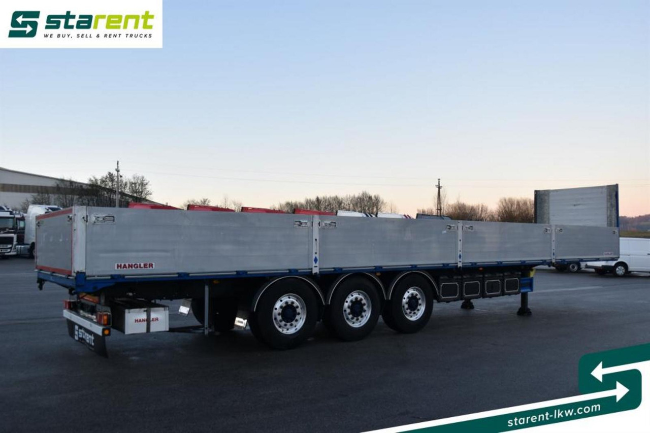 Hangler Baustofftrailer Rungentaschen 80cm Bordwände - Semi-remorque plateau: photos 5 Hangler Baustofftrailer Rungentaschen 80cm Bordwände - Semi-remorque plateau: photos 5