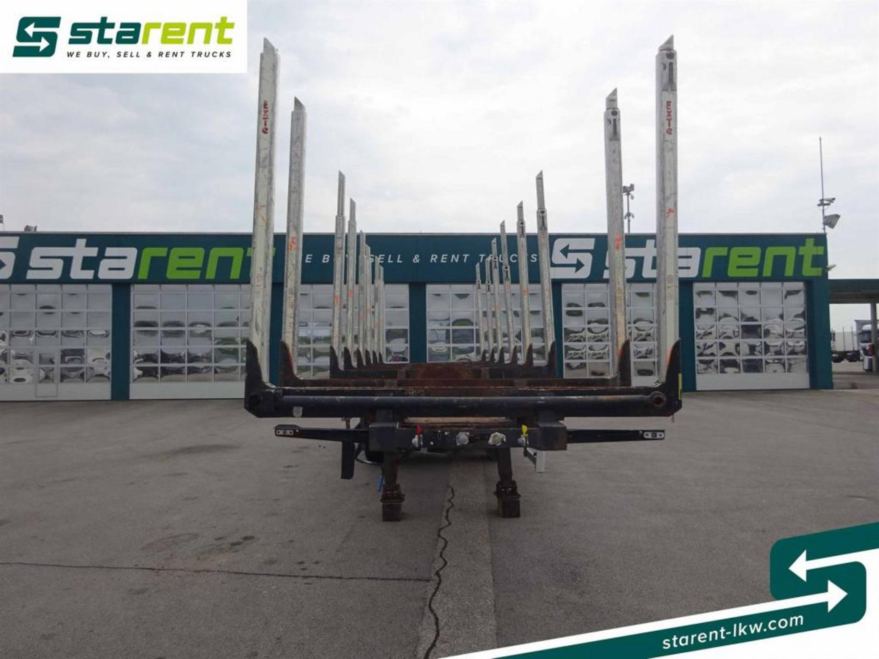 Hangler Holzrungen Auflieger Exte Rungen Lift-A Lenkachse - Semi-remorque grumier: photos 2 Hangler Holzrungen Auflieger Exte Rungen Lift-A Lenkachse - Semi-remorque grumier: photos 2