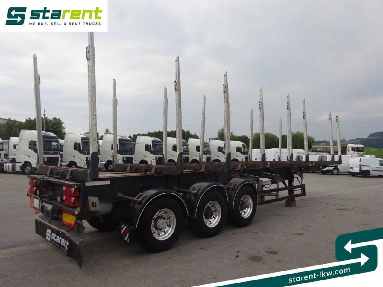 Hangler Holzrungen Auflieger Exte Rungen Lift-A Lenkachse - Semi-remorque grumier: photos 5 Hangler Holzrungen Auflieger Exte Rungen Lift-A Lenkachse - Semi-remorque grumier: photos 5