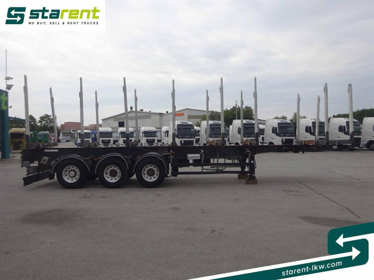 Hangler Holzrungen Auflieger Exte Rungen Lift-A Lenkachse - Semi-remorque grumier: photos 4 Hangler Holzrungen Auflieger Exte Rungen Lift-A Lenkachse - Semi-remorque grumier: photos 4