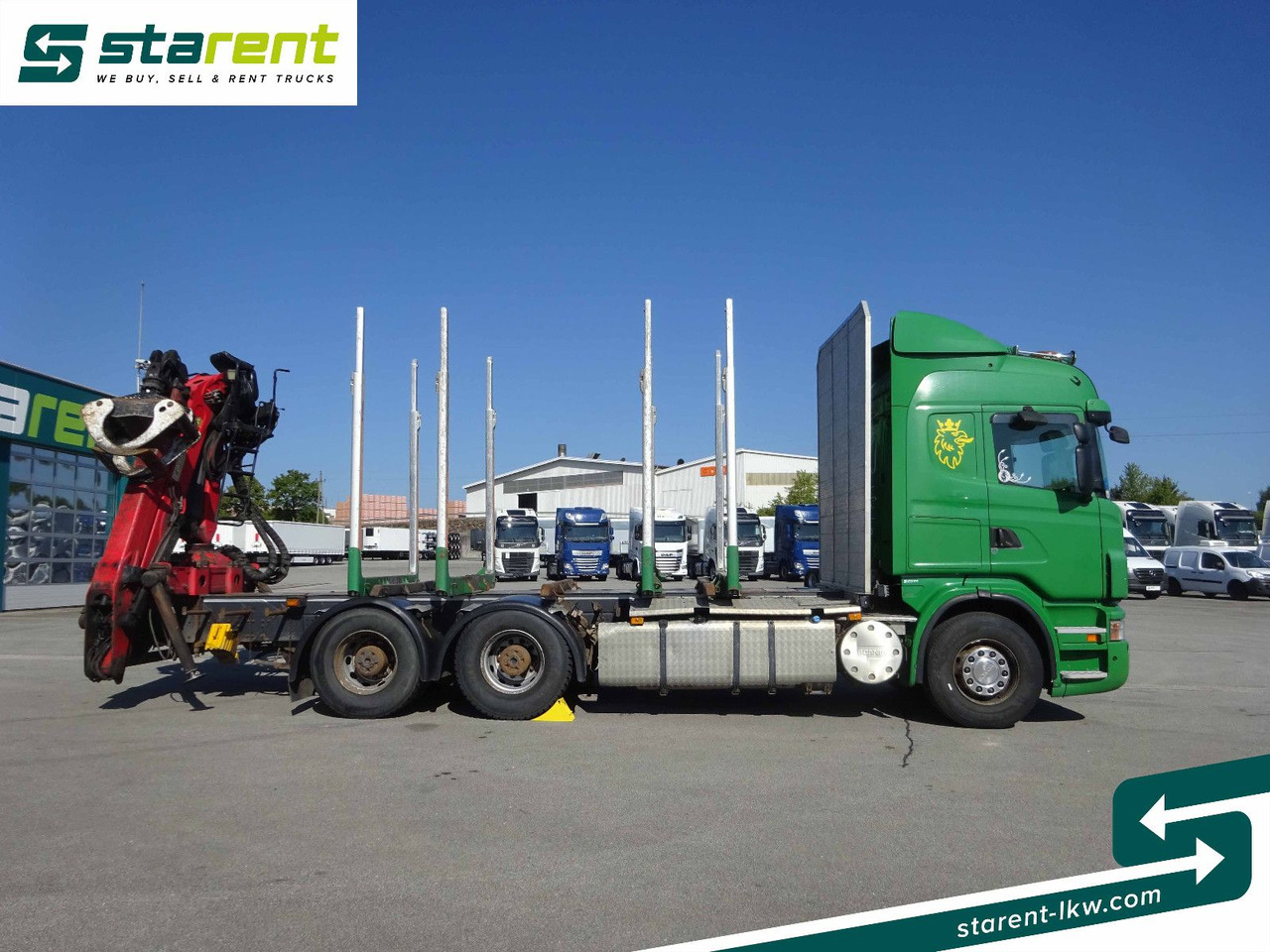 Scania R500 V8 6x4 Holzaufbau mit Kran, MOTORPROBLEM - Camion grumier, Camion grue: photos 4 Scania R500 V8 6x4 Holzaufbau mit Kran, MOTORPROBLEM - Camion grumier, Camion grue: photos 4