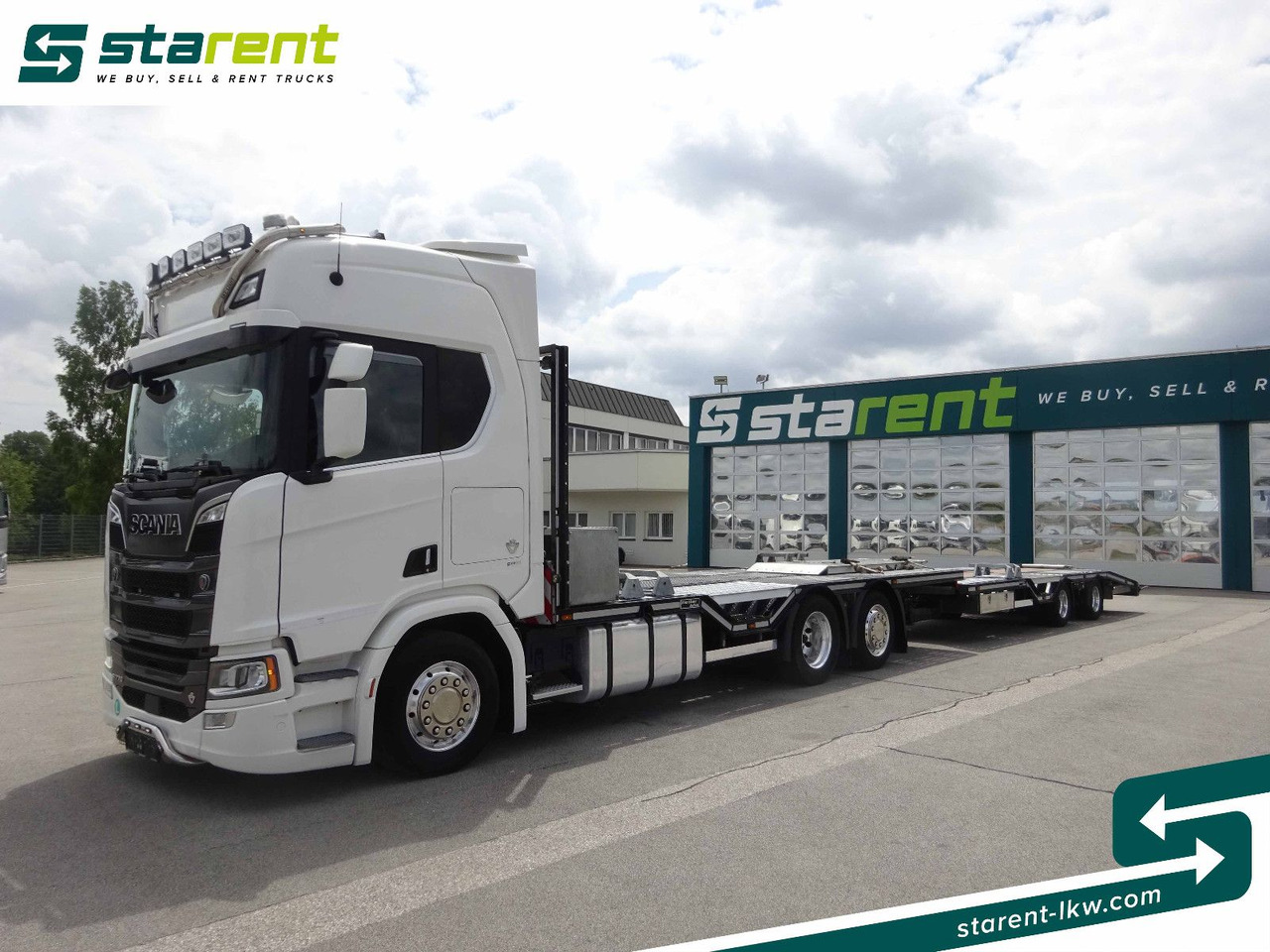Scania R770 V8 Fahrzeugtransporter + Ziegler Anhänger - Remorqueuse: photos 1 Scania R770 V8 Fahrzeugtransporter + Ziegler Anhänger - Remorqueuse: photos 1