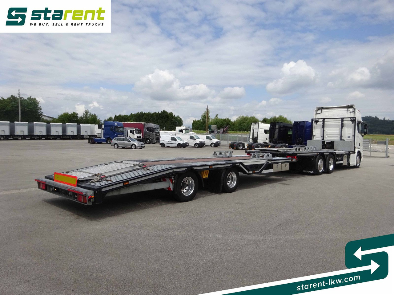 Scania R770 V8 Fahrzeugtransporter + Ziegler Anhänger - Camion porte-voitures: photos 5 Scania R770 V8 Fahrzeugtransporter + Ziegler Anhänger - Camion porte-voitures: photos 5