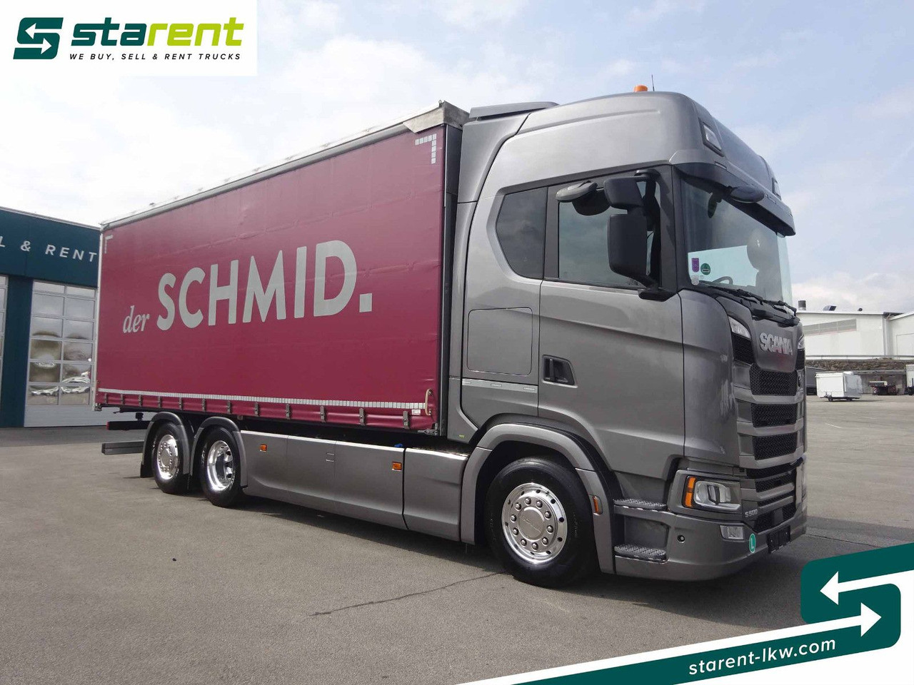 Scania S500 Planen Aufbau Schwarzmüller 6x2, Standklima - Camion à rideaux coulissants: photos 3 Scania S500 Planen Aufbau Schwarzmüller 6x2, Standklima - Camion à rideaux coulissants: photos 3