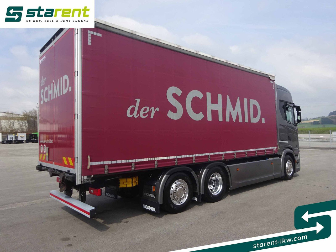 Scania S500 Planen Aufbau Schwarzmüller 6x2, Standklima - Camion à rideaux coulissants: photos 5 Scania S500 Planen Aufbau Schwarzmüller 6x2, Standklima - Camion à rideaux coulissants: photos 5