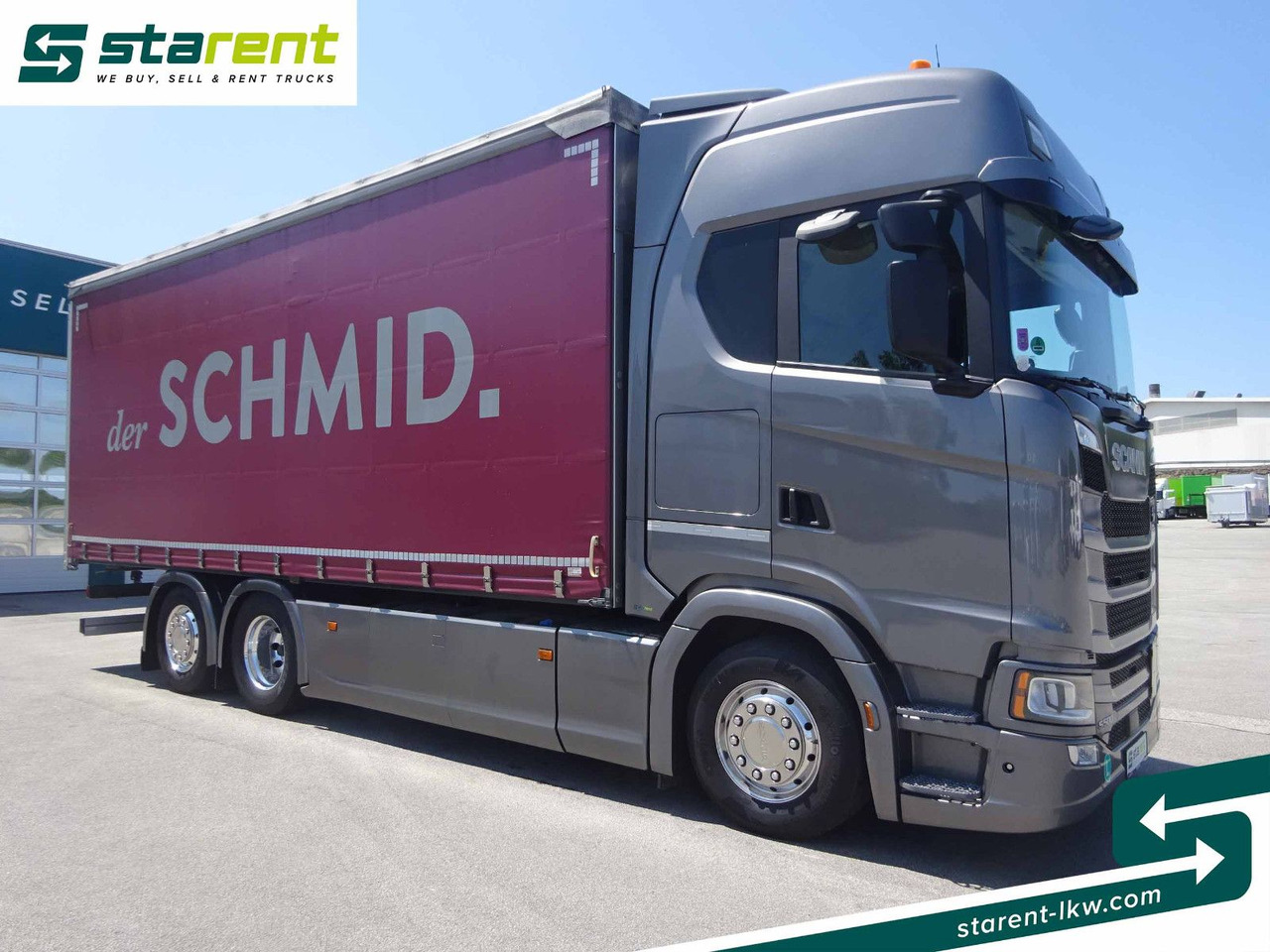 Scania S500 Planen Aufbau Schwarzmüller 6x2, Standklima - Camion à rideaux coulissants: photos 3 Scania S500 Planen Aufbau Schwarzmüller 6x2, Standklima - Camion à rideaux coulissants: photos 3