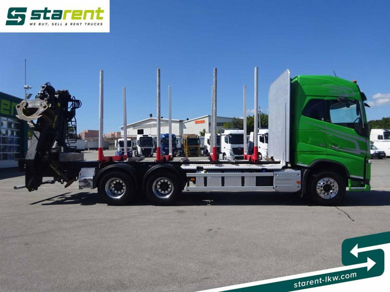 Volvo FH16 750 6x4 Holzaufbau mit Kran (Tajfun LIV120Z) - Camion grumier: photos 4 Volvo FH16 750 6x4 Holzaufbau mit Kran (Tajfun LIV120Z) - Camion grumier: photos 4