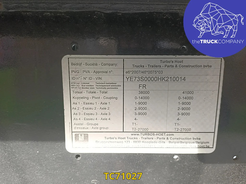 Semi-remorque porte-conteneur/ Caisse mobile Hoet Trailers: photos 8