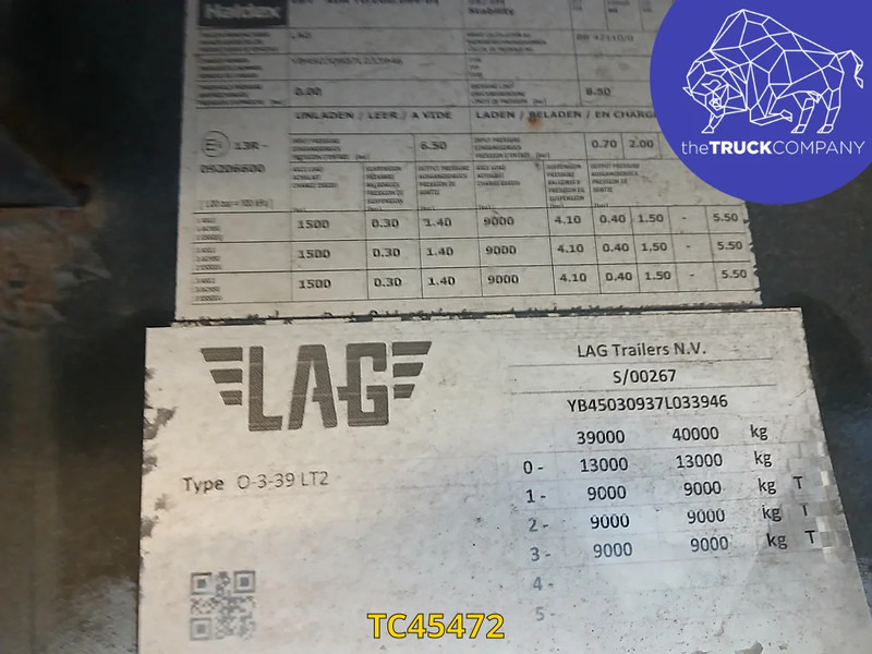 Semi-remorque plateau LAG: photos 7