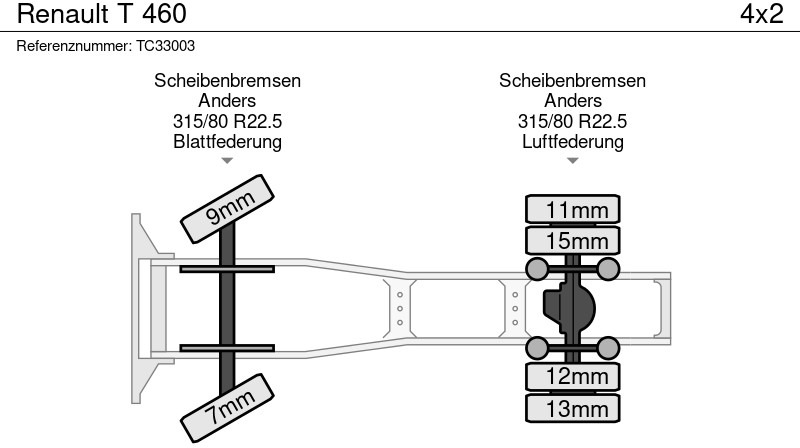 Tracteur routier Renault T 460: photos 7 Tracteur routier Renault T 460: photos 7
