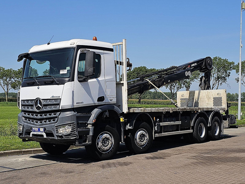 Mercedes-Benz AROCS 3240 HIABX-Hipro 232ES-5 - Camion plateau, Camion grue: photos 2 Mercedes-Benz AROCS 3240 HIABX-Hipro 232ES-5 - Camion plateau, Camion grue: photos 2