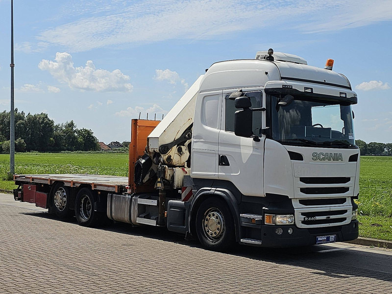 Scania R440 6X2*4 HMF 5020 K5 - Camion plateau, Camion grue: photos 5 Scania R440 6X2*4 HMF 5020 K5 - Camion plateau, Camion grue: photos 5