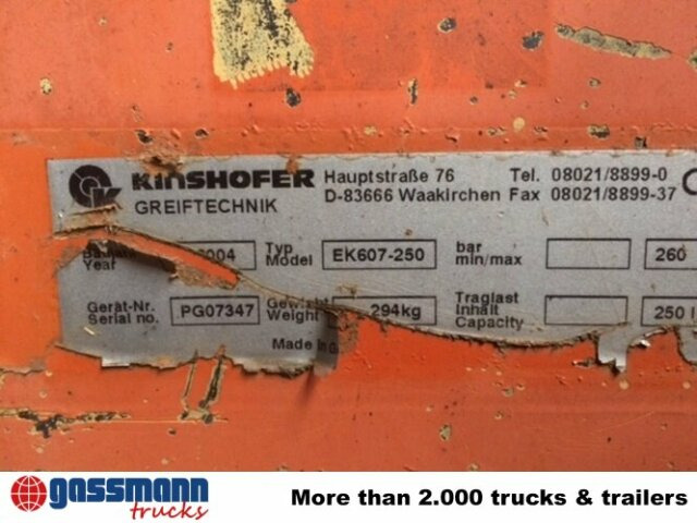 2-Schalengreifer EK607-250 - Benne preneuse pour Engins de chantier: photos 3 2-Schalengreifer EK607-250 - Benne preneuse pour Engins de chantier: photos 3