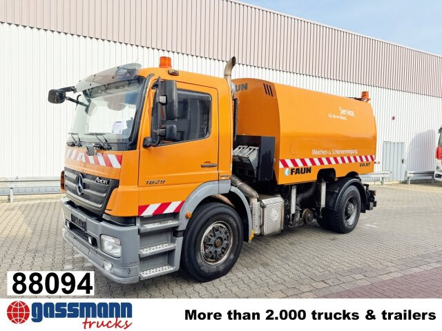 Mercedes-Benz Axor 1829 4x2, Zweiweg Z200, Kehrmaschine Faun - Camion: photos 1 Mercedes-Benz Axor 1829 4x2, Zweiweg Z200, Kehrmaschine Faun - Camion: photos 1