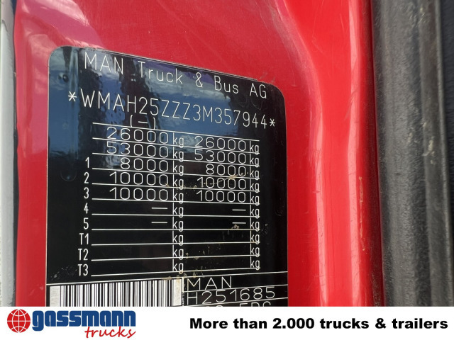 MAN TGA 26.363 6x4 BB, 2-S-Alukipper - Camion benne, Camion grue: photos 2 MAN TGA 26.363 6x4 BB, 2-S-Alukipper - Camion benne, Camion grue: photos 2