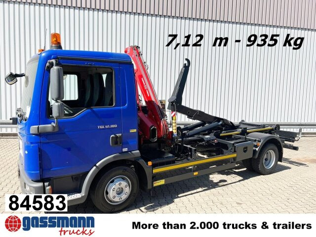 MAN TGL 12.180/210 4x2 BB, City-Abroller, Kran AMCO - Camion ampliroll, Camion grue: photos 1 MAN TGL 12.180/210 4x2 BB, City-Abroller, Kran AMCO - Camion ampliroll, Camion grue: photos 1