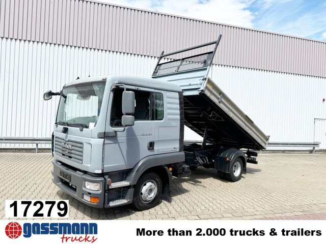 MAN TGL 8.180 4x2 BB Doka, 2x AHK - Camion benne: photos 1 MAN TGL 8.180 4x2 BB Doka, 2x AHK - Camion benne: photos 1