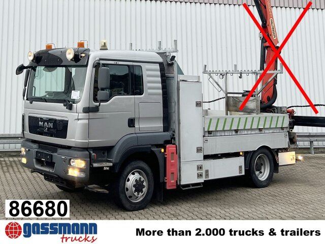 MAN TGM 13/15.290 4X4 BL, Seilwinde - Camion plateau: photos 1 MAN TGM 13/15.290 4X4 BL, Seilwinde - Camion plateau: photos 1