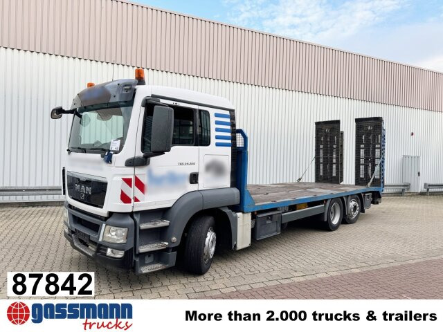 MAN TGS 24.320 6X2-2 LL-U, EEV, Lenkachse, - Camion plateau: photos 1 MAN TGS 24.320 6X2-2 LL-U, EEV, Lenkachse, - Camion plateau: photos 1