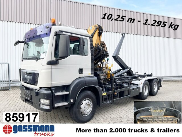 MAN TGS 33.440 6X4 BL mit Kran Effer 165-3S, Funk - Camion ampliroll, Camion grue: photos 1 MAN TGS 33.440 6X4 BL mit Kran Effer 165-3S, Funk - Camion ampliroll, Camion grue: photos 1