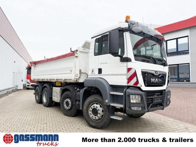 Camion benne MAN TGS 35.460 8X4 BB, Meiller Bordmatik, Rollplane,: photos 10