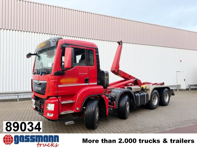 MAN TGS 35.500 8x4 BB, Pritarder, Meiller RK 30.65 - Camion ampliroll: photos 1 MAN TGS 35.500 8x4 BB, Pritarder, Meiller RK 30.65 - Camion ampliroll: photos 1