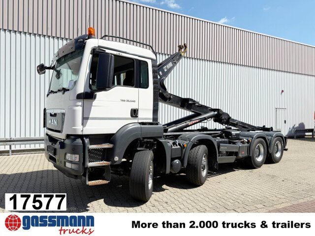 MAN TGS 35.540 8x6H BL, HydroDrive, PriTrader, Hiab - Camion ampliroll: photos 1 MAN TGS 35.540 8x6H BL, HydroDrive, PriTrader, Hiab - Camion ampliroll: photos 1
