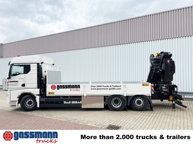 MAN TGX 26.510 6x2-4 LL, Kran Hiab X-HiPro 548 E-8, - Camion plateau, Camion grue: photos 2 MAN TGX 26.510 6x2-4 LL, Kran Hiab X-HiPro 548 E-8, - Camion plateau, Camion grue: photos 2