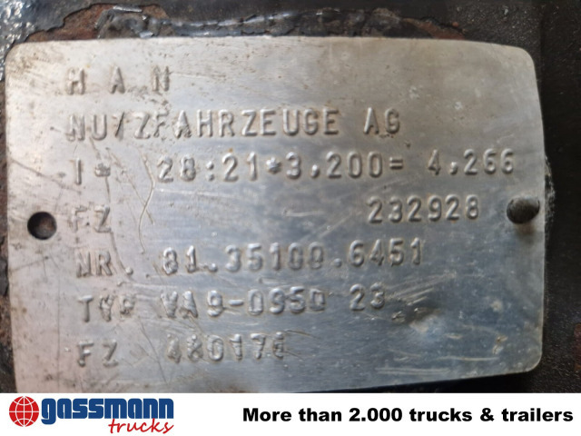 MAN VA 9-0950 23 9t Vorderachse - Essieu avant: photos 3 MAN VA 9-0950 23 9t Vorderachse - Essieu avant: photos 3