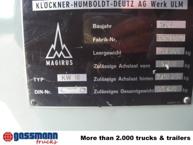 Magirus Deutz MAGIRUS URANUS 250D22 KW 16 Feuerwehr Kranwagen - Camion de pompier, Camion grue: photos 4 Magirus Deutz MAGIRUS URANUS 250D22 KW 16 Feuerwehr Kranwagen - Camion de pompier, Camion grue: photos 4