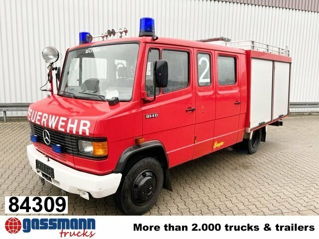Mercedes-Benz 814 D 4x2 Doka, TLF 8 - Camion de pompier: photos 1 Mercedes-Benz 814 D 4x2 Doka, TLF 8 - Camion de pompier: photos 1