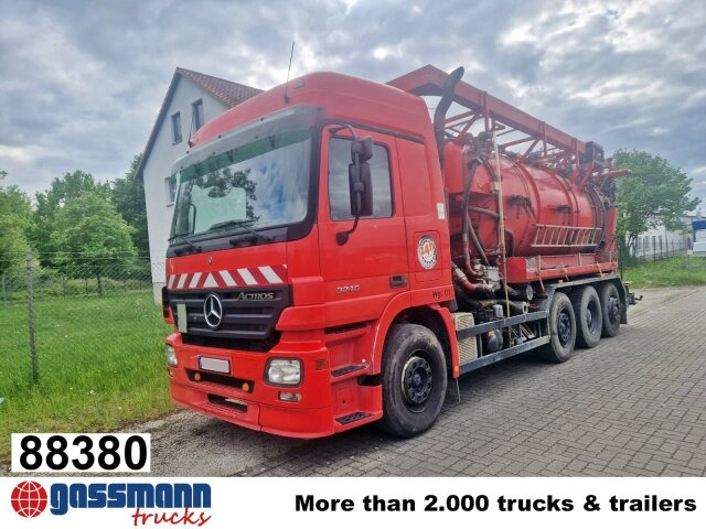 Mercedes-Benz Actros 3246 L 8x2, Hellmers Saug- und Spülwagen - Balayeuse de voirie: photos 1 Mercedes-Benz Actros 3246 L 8x2, Hellmers Saug- und Spülwagen - Balayeuse de voirie: photos 1