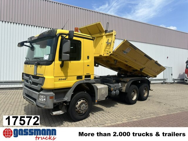 Mercedes-Benz Actros 3348 AK 6x6, Bordmatik links - Camion benne: photos 1 Mercedes-Benz Actros 3348 AK 6x6, Bordmatik links - Camion benne: photos 1