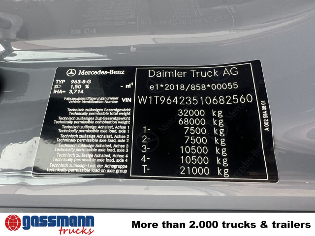 Châssis cabine neuf Mercedes-Benz Arocs 3251 L 8x4/4, mit Motorabtrieb C plus NA: photos 7 Châssis cabine neuf Mercedes-Benz Arocs 3251 L 8x4/4, mit Motorabtrieb C plus NA: photos 7