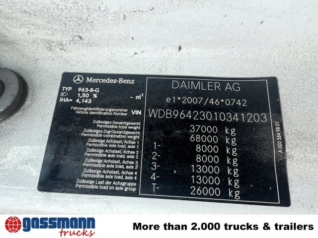 Mercedes-Benz Arocs 3253 K 8x4/4, Retarder, Stahlmulde ca. - Tombereau: photos 2 Mercedes-Benz Arocs 3253 K 8x4/4, Retarder, Stahlmulde ca. - Tombereau: photos 2