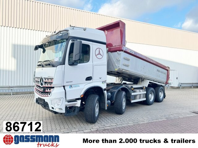 Mercedes-Benz Arocs 3258 LK 8x4/4, Retarder, Stahlmulde ca. - Tombereau: photos 1 Mercedes-Benz Arocs 3258 LK 8x4/4, Retarder, Stahlmulde ca. - Tombereau: photos 1