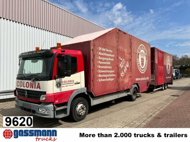 Mercedes-Benz Atego 1223 L 4x2, Kompl. Zug, Lift- & - Camion à rideaux coulissants: photos 1 Mercedes-Benz Atego 1223 L 4x2, Kompl. Zug, Lift- & - Camion à rideaux coulissants: photos 1