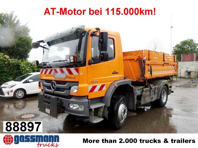 Mercedes-Benz Atego 1624 AK 4x4, AT-Motor, - Camion benne, Camion grue: photos 1 Mercedes-Benz Atego 1624 AK 4x4, AT-Motor, - Camion benne, Camion grue: photos 1