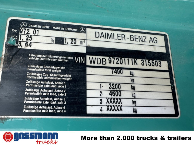 Mercedes-Benz Atego 815 K 4x2, 2x AHK - Camion benne: photos 3 Mercedes-Benz Atego 815 K 4x2, 2x AHK - Camion benne: photos 3