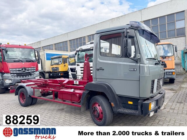 Mercedes-Benz LK 814 4x2, 6-Zylinder, City-Abroller - Camion ampliroll: photos 1 Mercedes-Benz LK 814 4x2, 6-Zylinder, City-Abroller - Camion ampliroll: photos 1