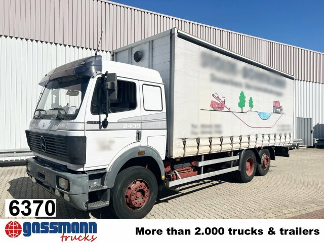 Mercedes-Benz SK 2435 L 6x2, V8 - Camion plateau: photos 1 Mercedes-Benz SK 2435 L 6x2, V8 - Camion plateau: photos 1